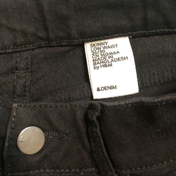 H&M Black Jegging Skinny Low Waist - Picture 6 of 6